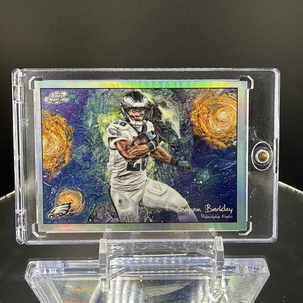 2025 Topps Chrome Cosmic #STN-16 Saquan Barkley Stars in the Night